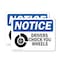 Signmission Drivers Chock Your Wheels OSHA Notice Sign, Plastic, 10in W x 7in L, 2PK OS-2PACK-NS-P-710-L-15511 - alternate 1